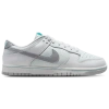 Nike Dunk Low Retro Sneakers In Grey Leather In White/grey