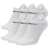 Nike Everyday Cushioned Training No-show Socks In White/black