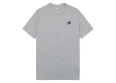 Pre-owned Nike Men's  Nsw Club T-shirt Tee In Grey In Gray