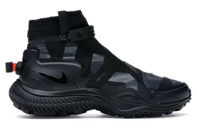 Pre-owned Nike Men's  Nsw Gaiter Boot Sneakers In Black/anthracite/team Orange In Multi