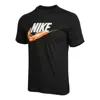 Nike Men's  Nsw Tee 1 Food Shrimp Large Logo Printing Sports Short Sleeve Black T-shirt In Black