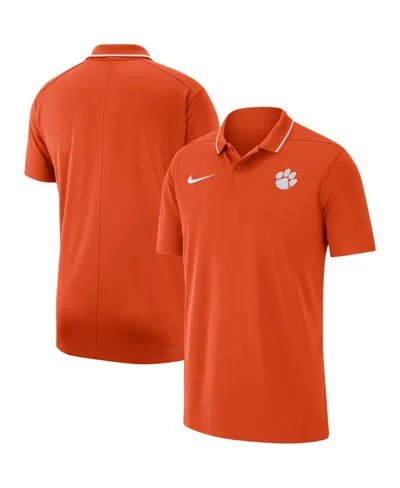 Nike Orange Clemson Tigers Coaches Performance Polo