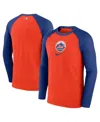 Nike Men's  Orange Houston Astros Authentic Collection Game Raglan Performance Long Sleeve T-shirt In Orange