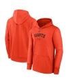 NIKE MEN'S NIKE ORANGE SAN FRANCISCO GIANTS AUTHENTIC COLLECTION PRACTICE PERFORMANCE PULLOVER HOODIE