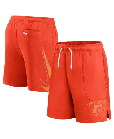 Nike Men's  Orange San Francisco Giants Statement Ball Game Shorts