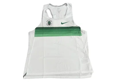 Pre-owned Nike Men's  Oregon Track Club Singlet Running Drifit Adv Vest In White/green