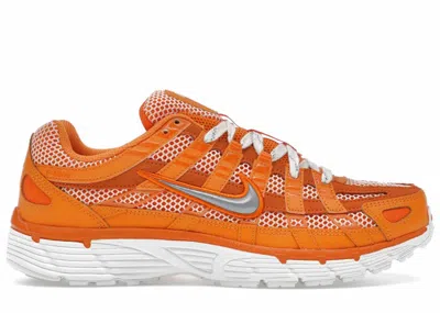 Pre-owned Nike Men's  P6000 Premium Sneakers In Kumquat/metallic Silver/magma Orange