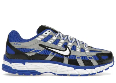 Pre-owned Nike Men's  P6000 Sneakers In Racer Blue/black/flat Silver In Multi