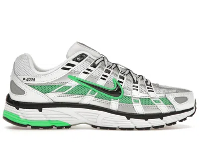 Pre-owned Nike Men's  P6000 Sneakers In White/metallic Silver/spring Green