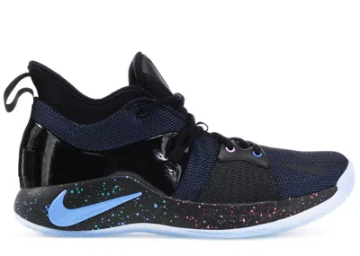 Pre-owned Nike Men's  Pg 2 Playstation Sneakers In Black/racer Blue