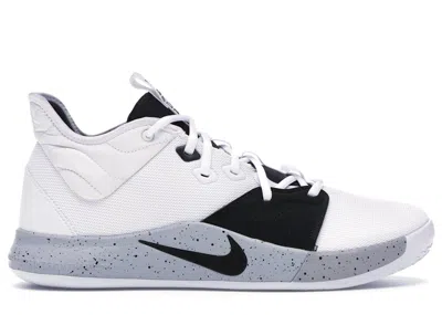 Pre-owned Nike Men's  Pg 3 Moon Sneakers In White/black/wolf Grey In Multi
