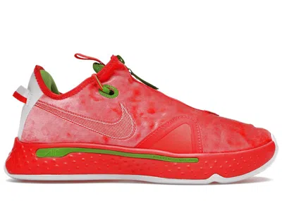 Pre-owned Nike Men's  Pg 4 Christmas (2020) Sneakers In Red/white/green