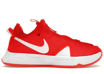 Pre-owned Nike Men's  Pg 4 Tb Sneakers In Team Orange/white