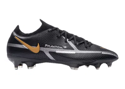 Pre-owned Nike Men's  Phantom Gt2 Elite Fg Sneakers In Black/metallic Dark Grey/metallic Gold In Multi