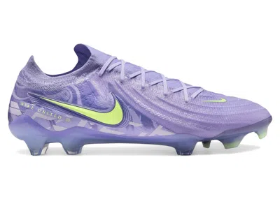 Pre-owned Nike Men's  Phantom Gx 2 Elite Fg United Pack Sneakers In Purple Agate/barely Volt
