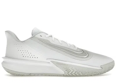 Pre-owned Nike Men's  Precision Vii Sneakers In White/photon Dust/light Smoke Grey