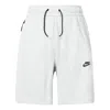 Nike Men's  Printing Brand Logo Lacing Straight Shorts Gray In White