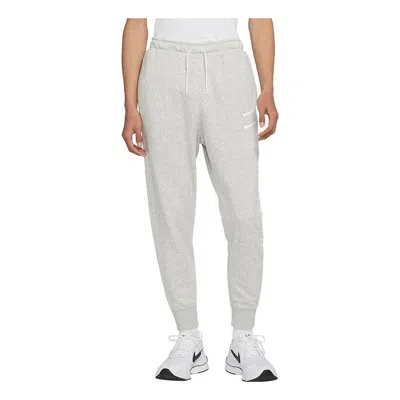 Nike Men's  Printing Brand Logo Solid Color Lacing Bundle Feet Sports Pants/trousers/joggers Autumn W In Gray