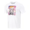 Nike Men's  Printing Sports Breathable Round Neck Short Sleeve White T-shirt In White