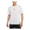 Nike Men's  Pro Dri-fit Adv Training Sports Quick Dry Solid Color Round Neck Short Sleeve White T-shi