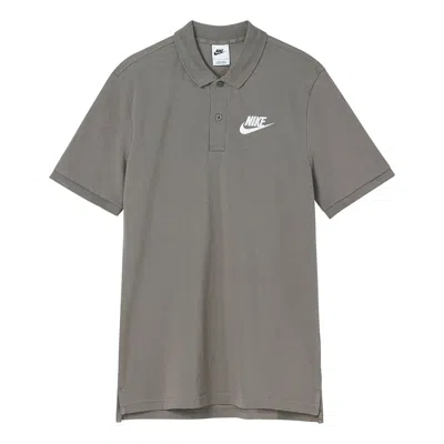 Nike Men's  Pure Cotton Knit Breathable Athleisure Casual Sports Short Sleeve Khaki Polo Shirt In Brown