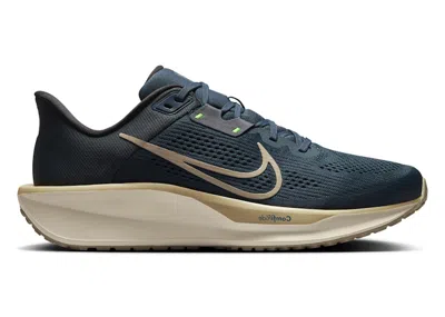 Pre-owned Nike Men's  Quest 6 Desert Khaki Sneakers In Armory Navy Blue/green Strike/black