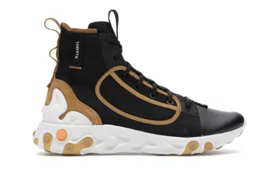 Pre-owned Nike Men's  React Ianga 10th Collection Sneakers In Black/white/wheat