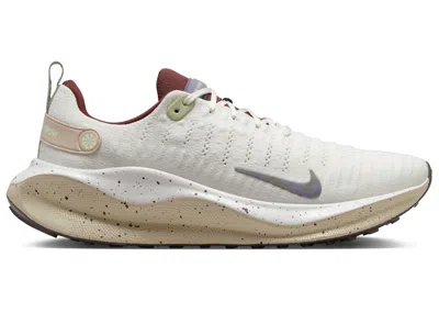 Pre-owned Nike Men's  React Infinity Run 4 Dark Stucco Sneakers In Sail/sanddrift/earth