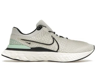 Pre-owned Nike Men's  React Infinity Run Flyknit 3 Mint Sneakers In Phantom/black/light Bone