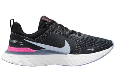 Pre-owned Nike Men's  React Infinity Run Pink Sneakers In Black/football Grey