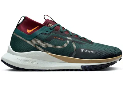 Pre-owned Nike Men's  React Pegasus Trail 4 Goretex Sneakers In Deep Jungle/night Maroon/ashen Slate