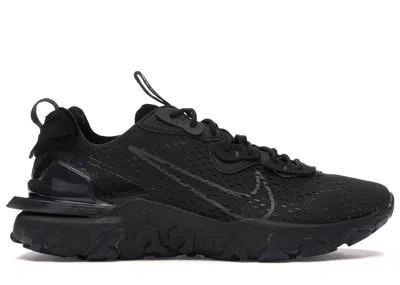 Pre-owned Nike Men's  React Vision Sneakers In Black/anthracite