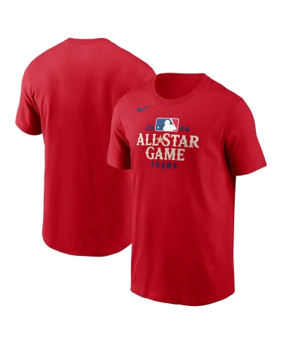 Nike Men's  Red 2024 Mlb All-star Game Wordmark T-shirt