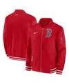 NIKE MEN'S NIKE RED BOSTON RED SOX AUTHENTIC COLLECTION FULL-ZIP BOMBER JACKET