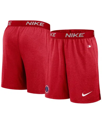 NIKE MEN'S NIKE RED LOS ANGELES ANGELS CITY CONNECT PERFORMANCE PRACTICE SHORTS