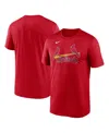 NIKE MEN'S NIKE RED ST. LOUIS CARDINALS FUSE LEGEND T-SHIRT