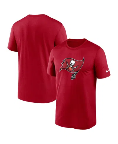 NIKE MEN'S NIKE RED TAMPA BAY BUCCANEERS LEGEND LOGO PERFORMANCE T-SHIRT