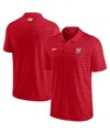Nike Men's  Red Washington Nationals Authentic Collection Victory Striped Performance Polo Shirt In Red