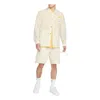 Nike Men's  Retro Embroidered Daisy Long Sleeves Autumn Coconut Milk Shirt In Neutral