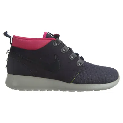 Pre-owned Nike Men's  Roshe Run Sneakerbootvolt Sneakers In Gridiron/dark Obsidian/pinkfl