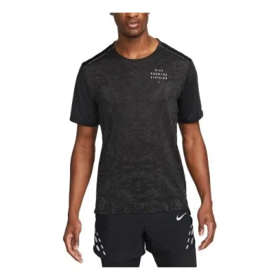 Nike Men's  Round Neck Pullover Sports Short Sleeve Black T-shirt