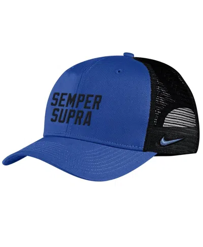 Nike Men's  Royal Air Force Falcons Space Force Rivalry Classic99 Trucker Snapback Adjustable Hat