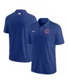 Nike Men's  Royal Chicago Cubs Authentic Collection Victory Striped Performance Polo Shirt In Royal