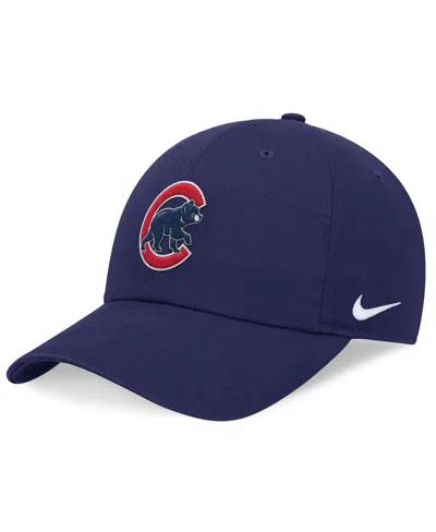 Nike Men's Red Chicago Cubs Evergreen Club Adjustable Hat In Royal