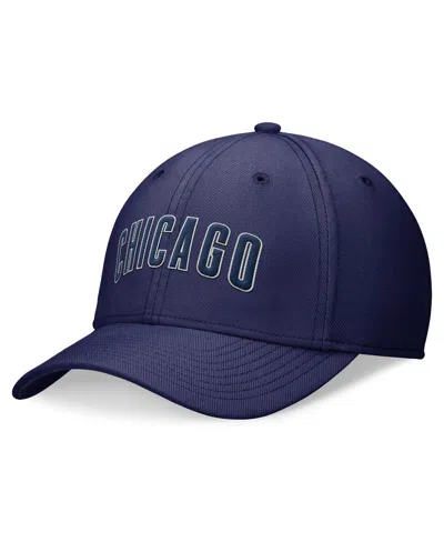 Nike Men's Chicago Cubs Evergreen Performance Flex Hat In Royal