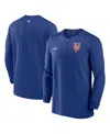 Nike Men's  Royal New York Mets Authentic Collection Game Time Performance Quarter-zip Top In Royal