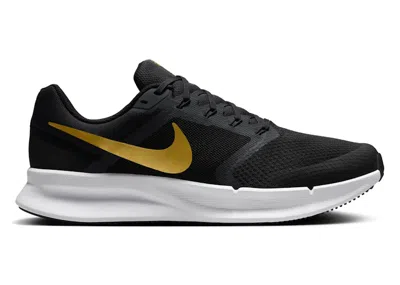 Pre-owned Nike Men's  Run Swift 3 Metallic Gold Sneakers In Black/anthracite/white In Multi