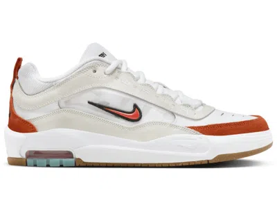 Pre-owned Nike Men's  Sb Air Max Ishod Wair Gum Sneakers In Summit In White/orange/summit White