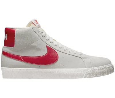 Pre-owned Nike Men's  Sb Blazer Mid Sneakers In Summit White/university Red In Multi