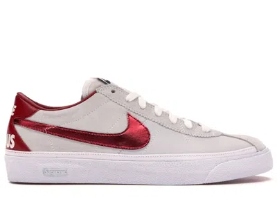 Pre-owned Nike Men's  Sb Bruin Supreme Sneakers In White/varsity Red In Multi